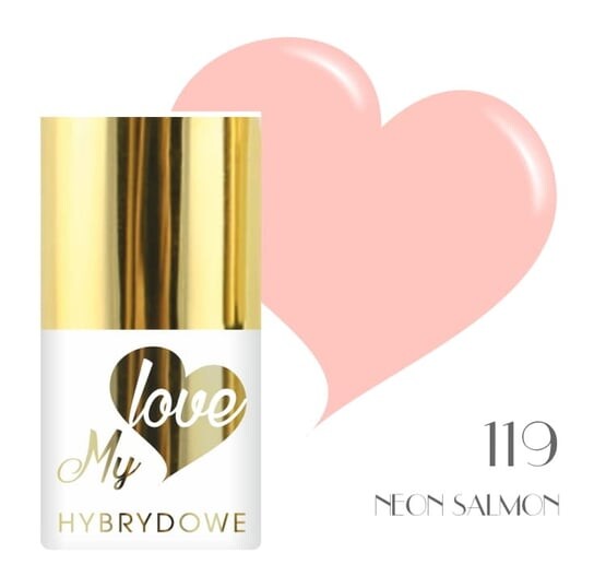 

Гибридный лак Mylove UV/Led 119 Neon Salmon, SUNFLOWER