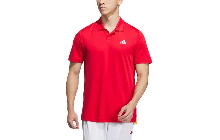 Футболка поло мужская HEAT.RDY Pro Adidas, Light Scarlet/White