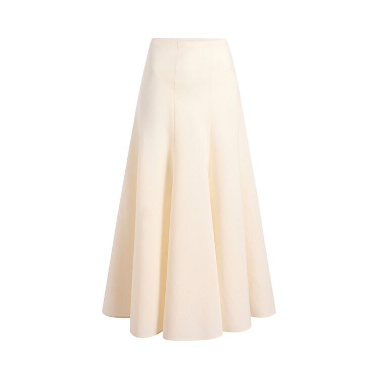 

Юбка Khaite Lenno Skirt Natural, белый