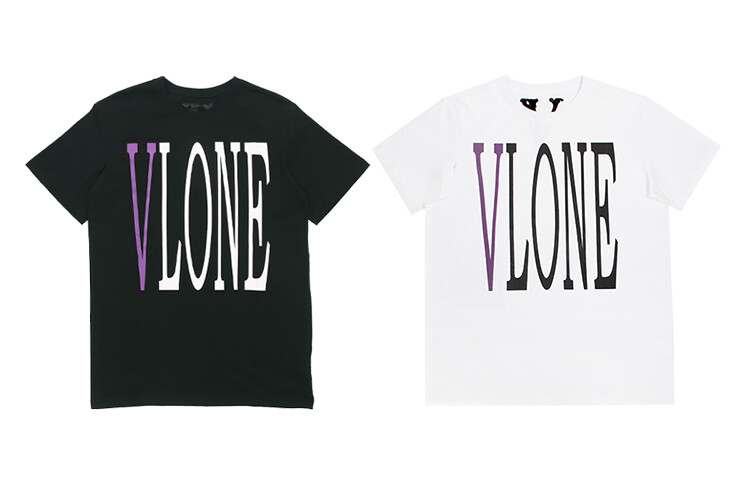 

Футболка унисекс, комплект из 2 шт., черная и белая Vlone, черный