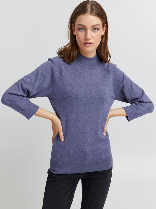 

Вязаный свитер пзсара Pulz Jeans, синий