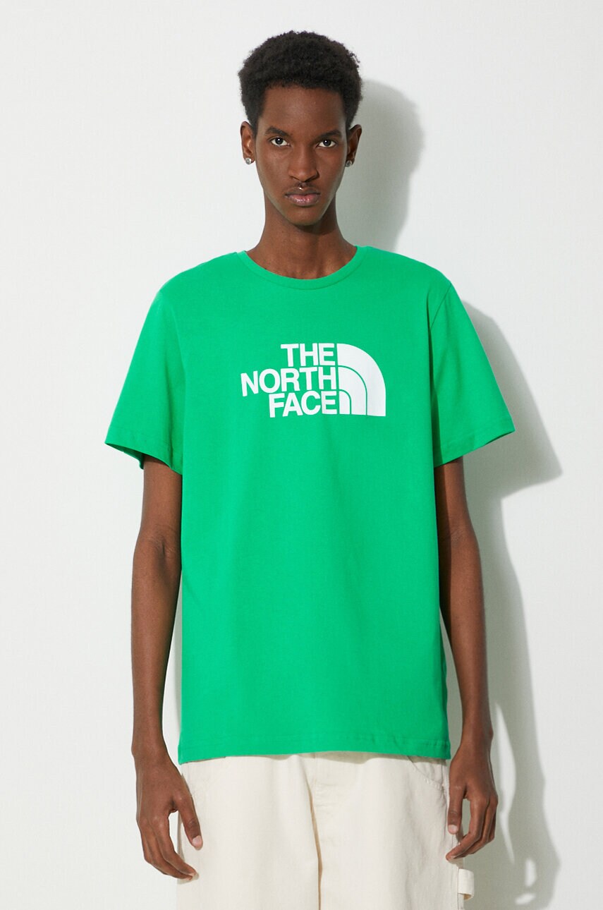 

Футболка из хлопка MS/S Easy Tee The North Face, зеленый