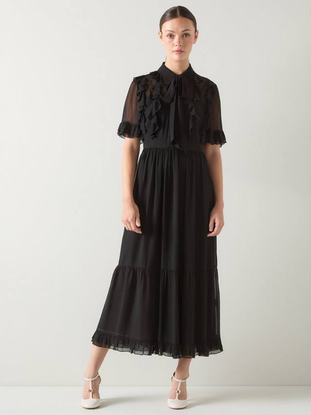 

Платье-рубашка Corissa с рюшами L.K.Bennett, Black