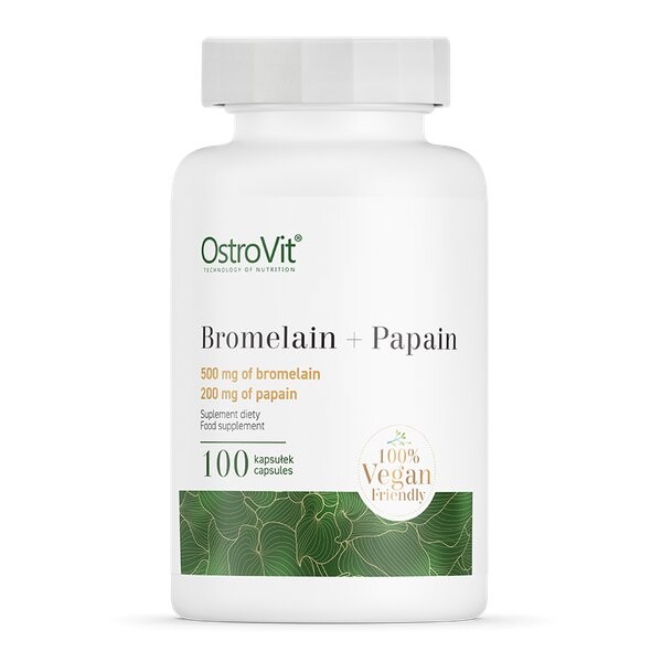 

ОстроВит, Бромелайн + Папаин, БАД, 100 капс Ostrovit