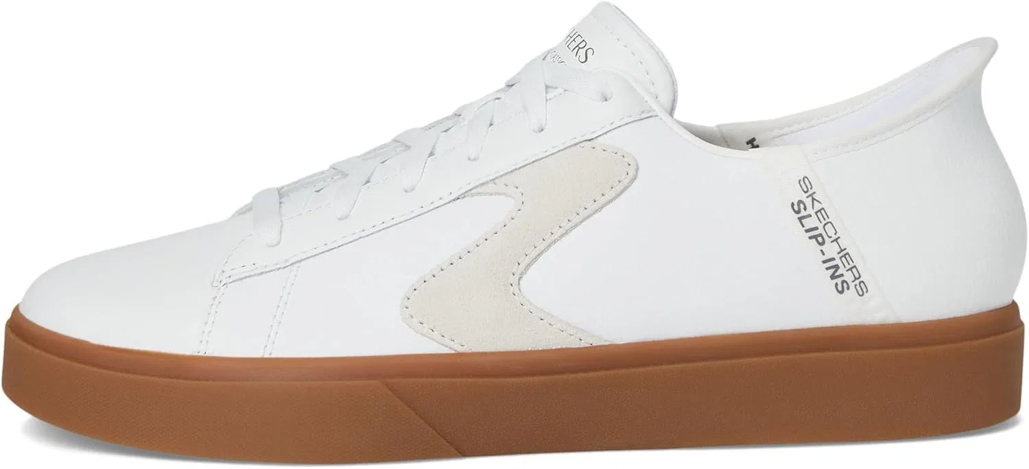 Мужские слипоны Skechers Eden Lx Strando Platform с возможностью снятия сандалий без помощи рук, Natural White — фото 4