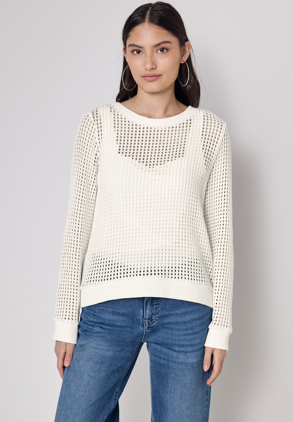 

Джемпер LOOK STRUKTUR Street One Studio, кремовый