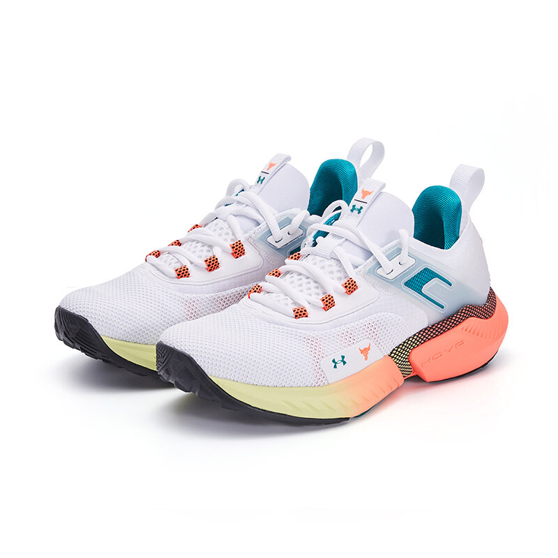 Project Rock 5 Kids Кроссовки детские низкие оранжевые/зеленые/белые Under Armour, белый — фото 2