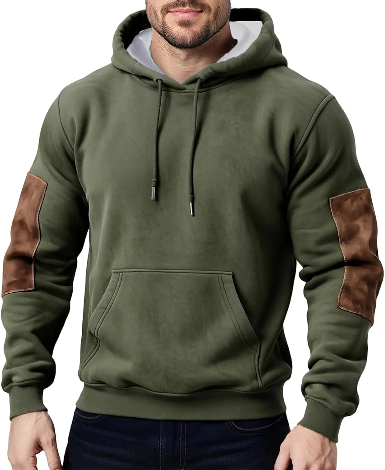 

Мужской свитшот-худи RTTUIOP с длинными рукавами и карманами