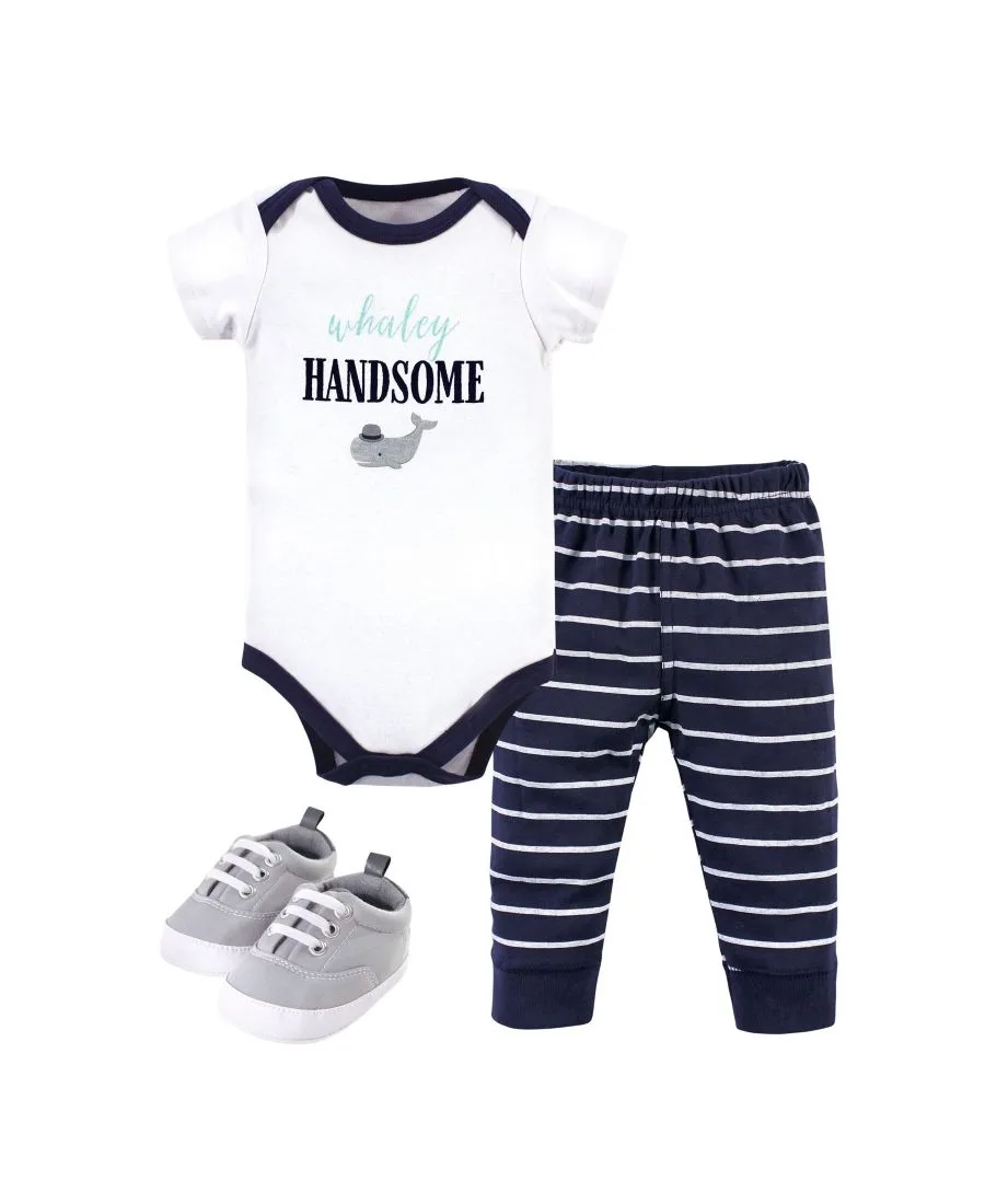 Комплект детской одежды Treasure Cotton из 3 предметов, включающий обувь Little Treasure, Whaley Handsome