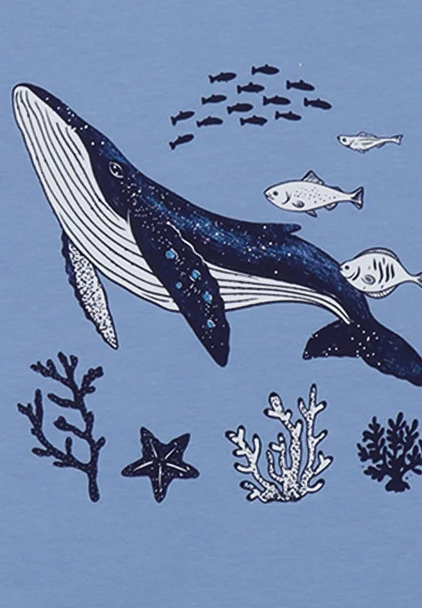Футболка с принтом «подводный мир» Walkiddy, Blue — фото 4
