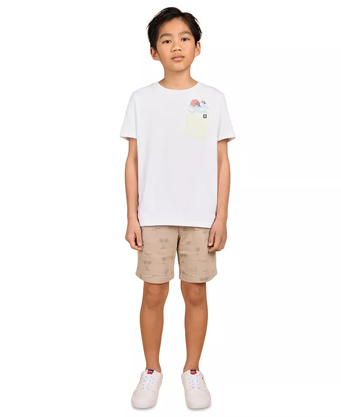 

Футболка с принтом и карманом Big Boys Fly High B By Brooks Brothers