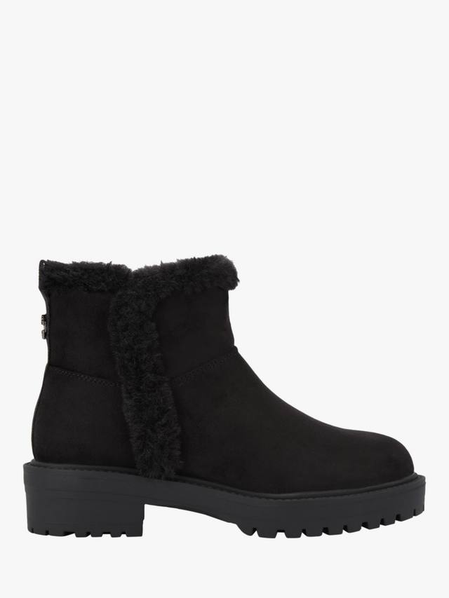 Уютные микро-замшевые ботинки до щиколотки Carvela, Black