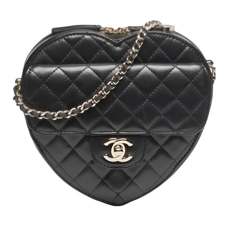 

CHANEL Кожаная сумка через плечо женская черная