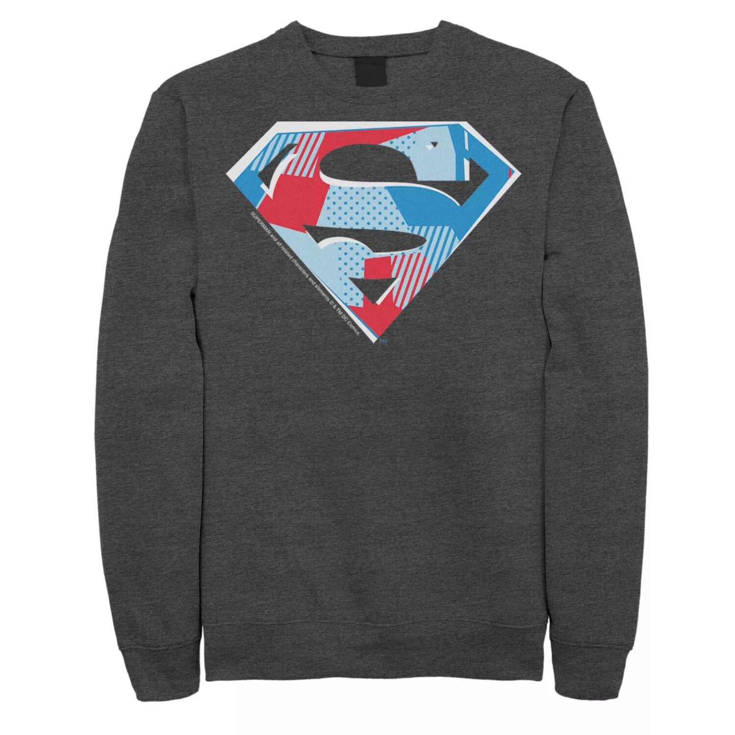 

Мужской флисовый свитшот с логотипом DC Comics Superman и вырезом на груди Licensed Character