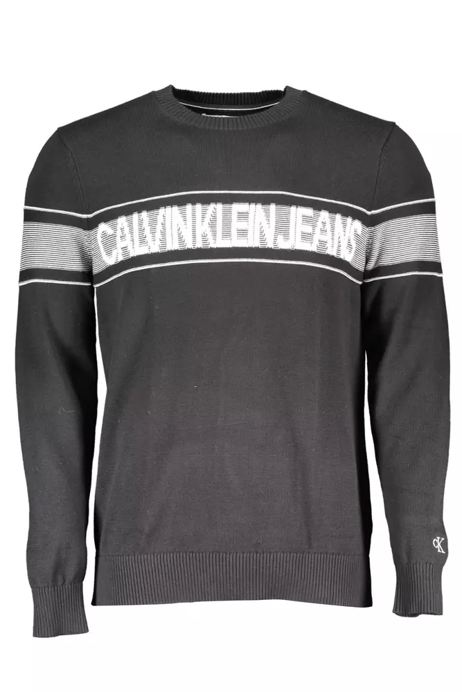 

Черная хлопковая мужская рубашка Calvin Klein