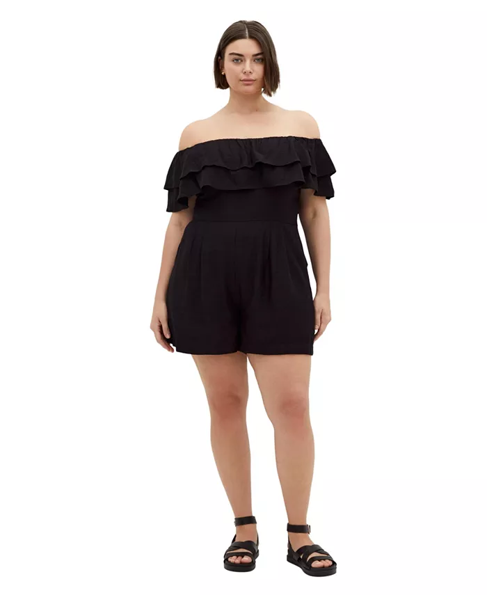 

Комбинезон Poppy Plus Size CITY CHIC, черный