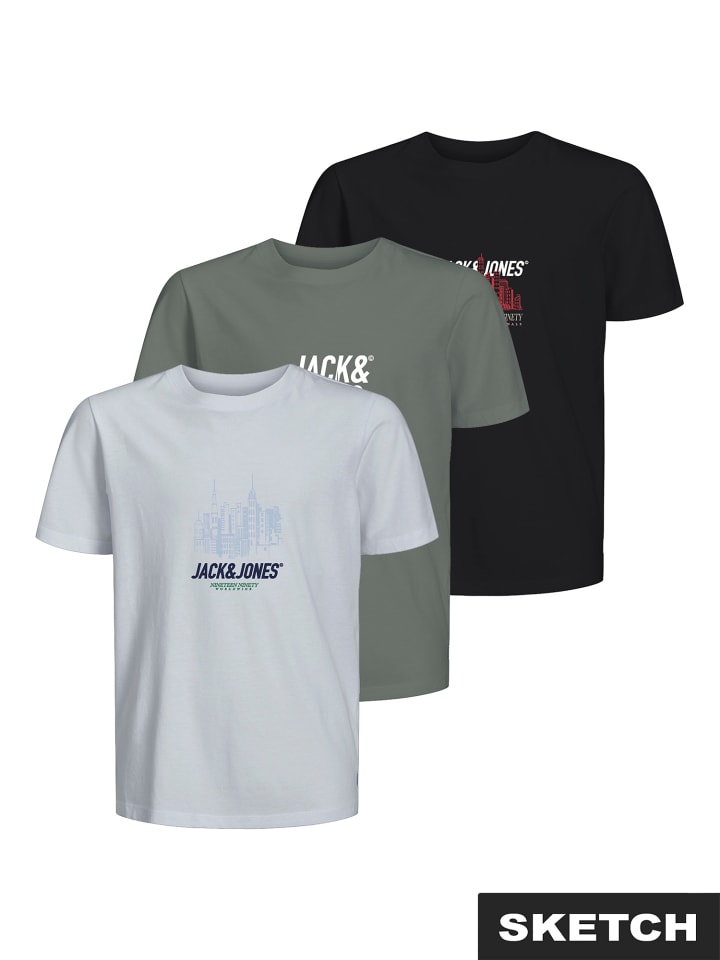 

Футболка JACK & JONES Junior, ярко-белый