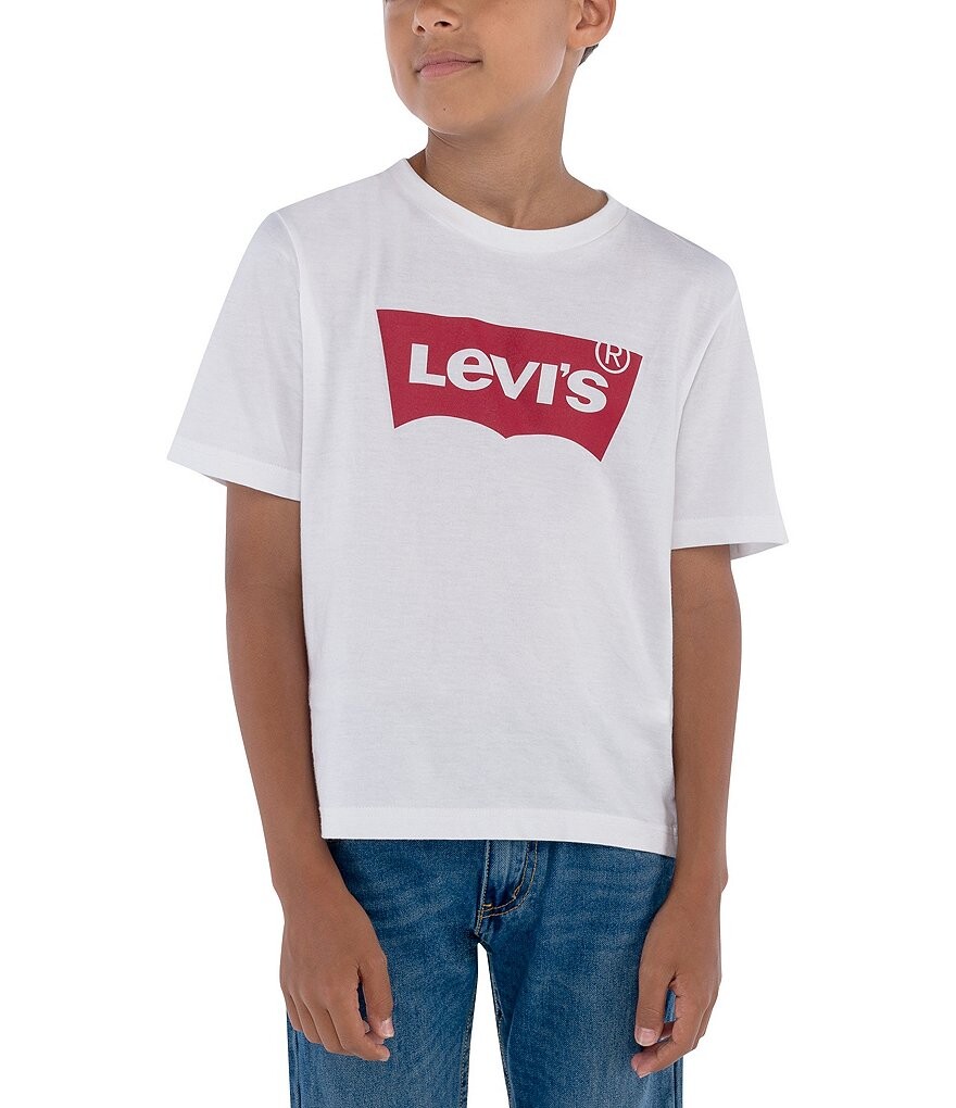 

Футболка с короткими рукавами и логотипом Levi's Big Boys 8–20, белый