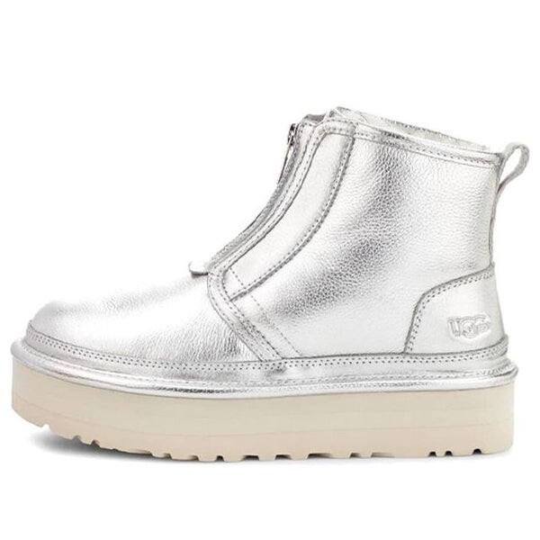 Ботинки зимние UGG Neumel на молнии, серебряный