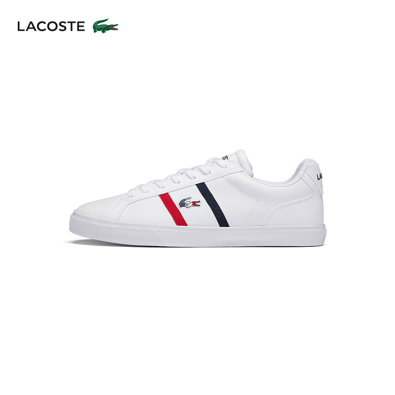 

Кроссовки низкие Lacoste мужские, белый / красный / темно-синий