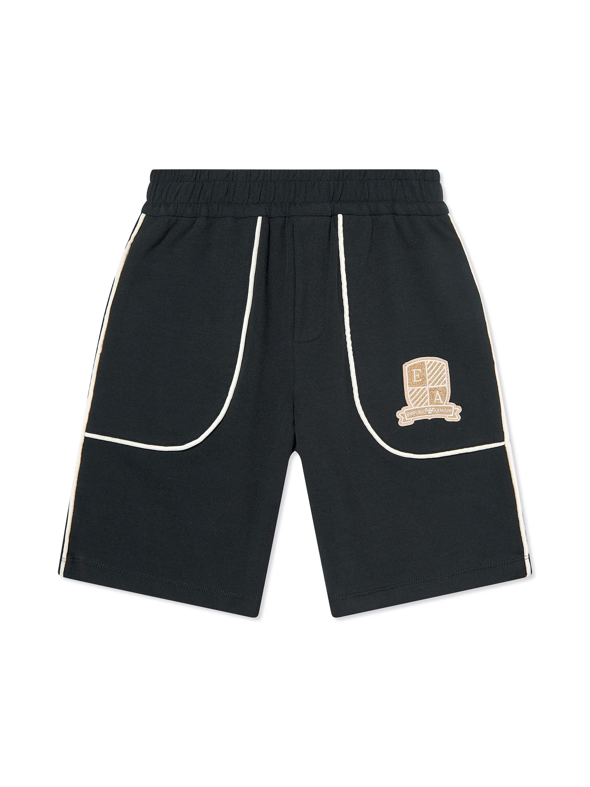 

Шорты с вышитым логотипом Emporio Armani Kids, синий