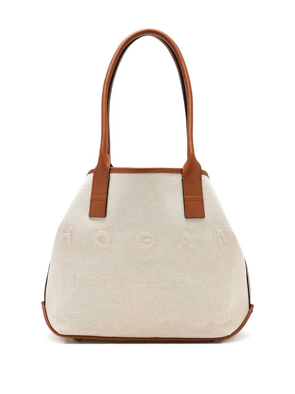 

Сумка-тоут с тисненым логотипом Hogan, нейтральный