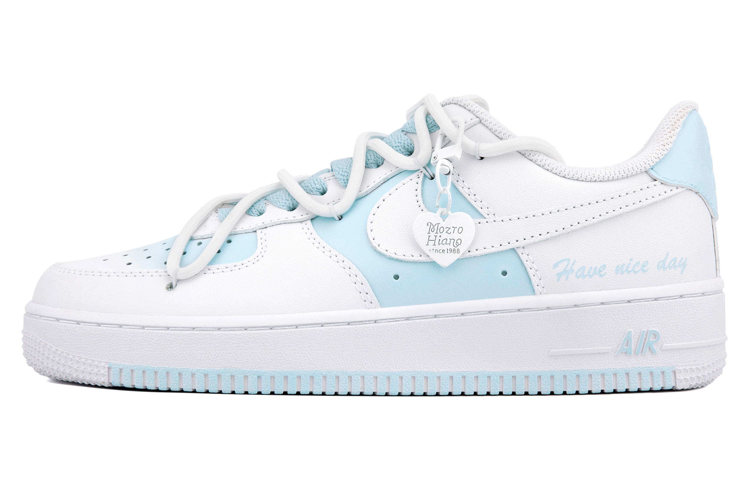 

Nike Низкие износостойкие кроссовки для скейтбординга Air Force 1, мужские, сине-белые