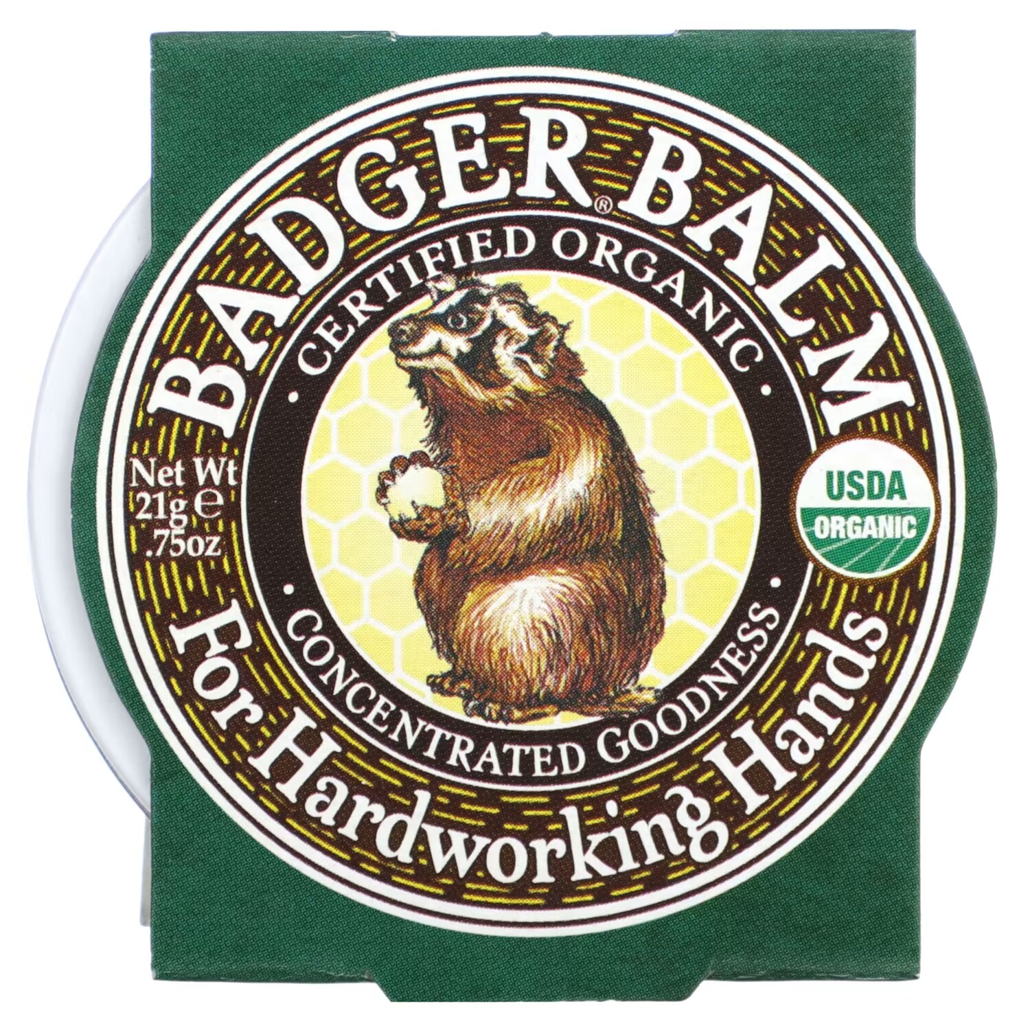 

Органический бальзам Badger Company badger for hardworking hands, 21 гр.