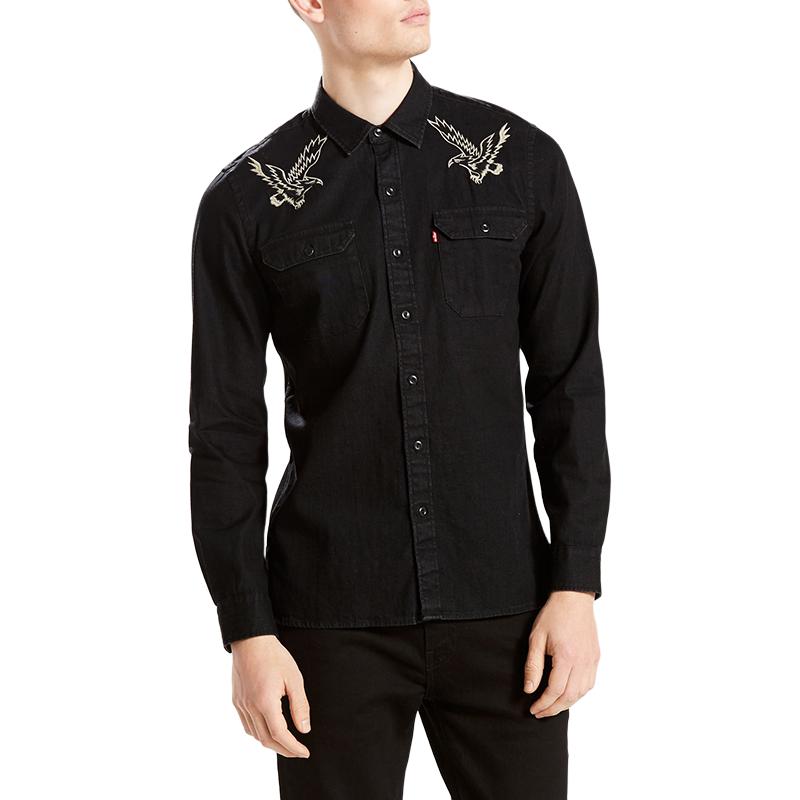 

Levis Рубашка мужская черные