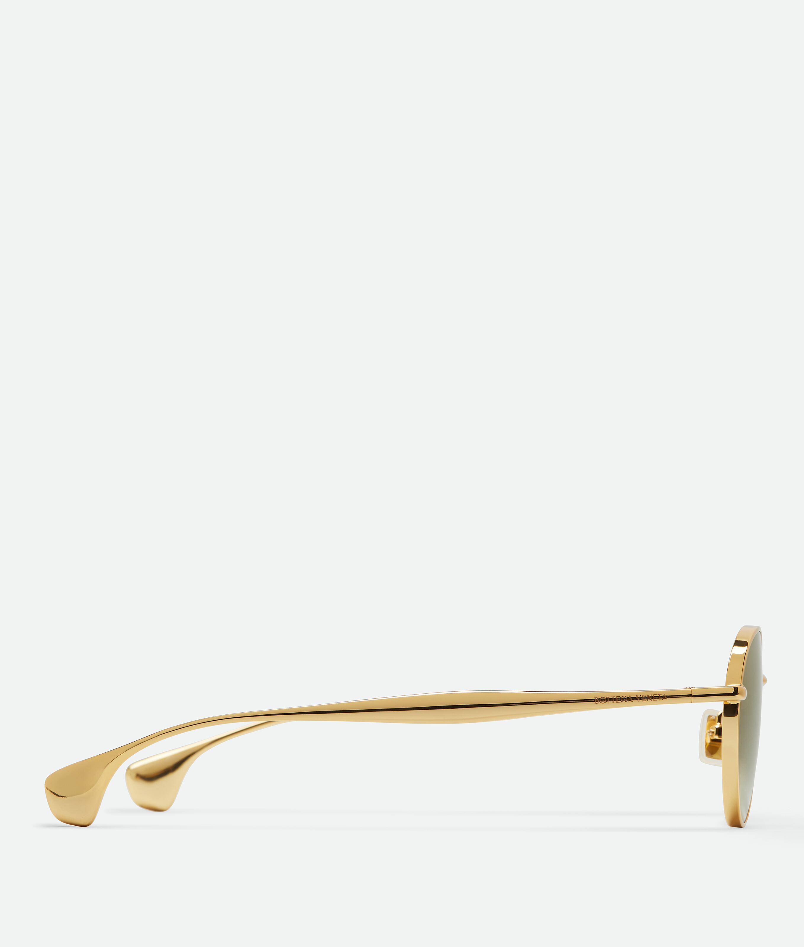 Fin panthos sunglasses BOTTEGA VENETA, золото — фото 2