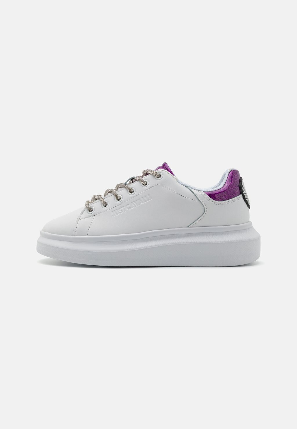 

Низкие кеды Just Cavalli, цвет white/pastel lavander