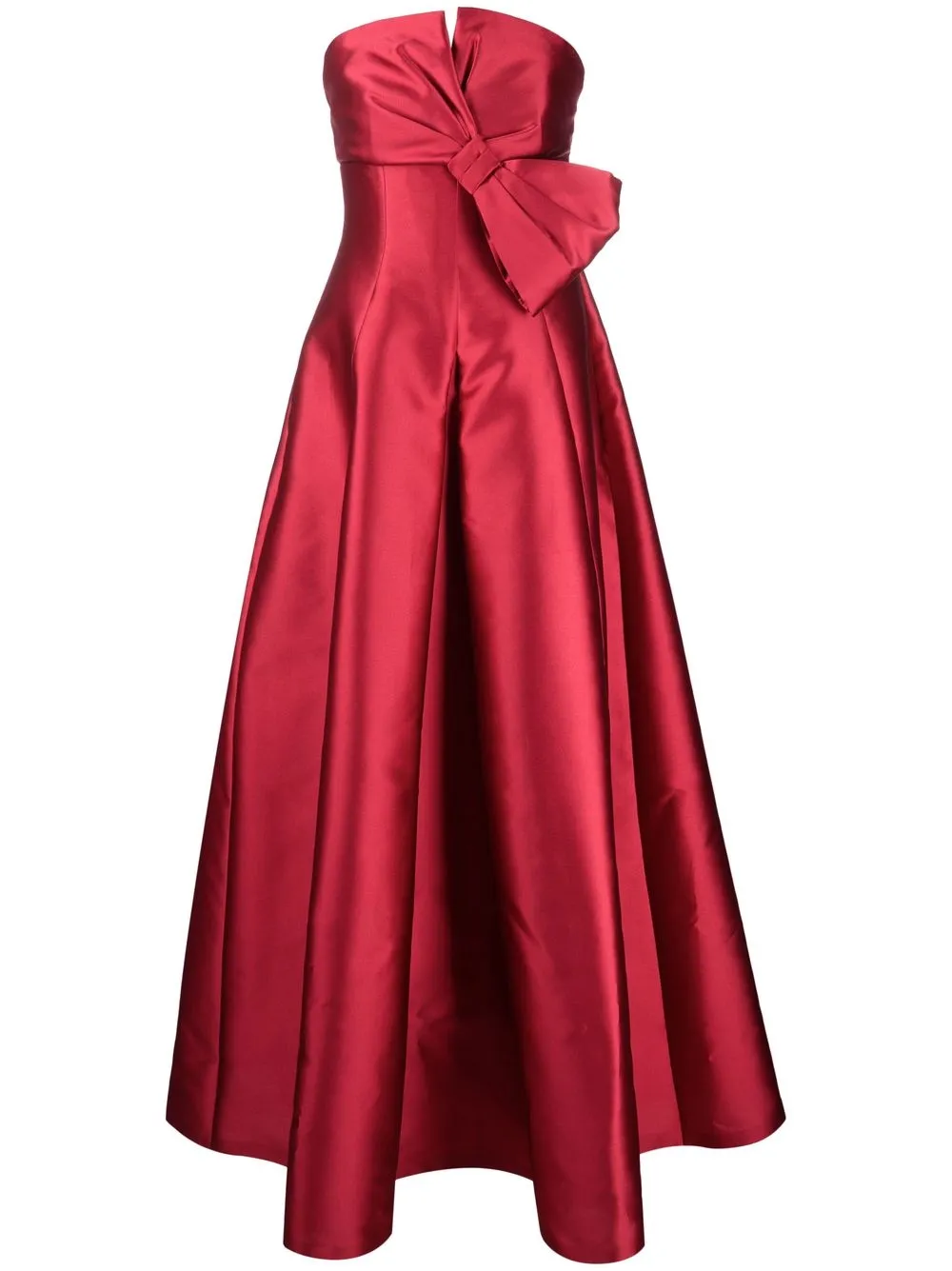

Вечернее платье без бретелей Alberta Ferretti, красный