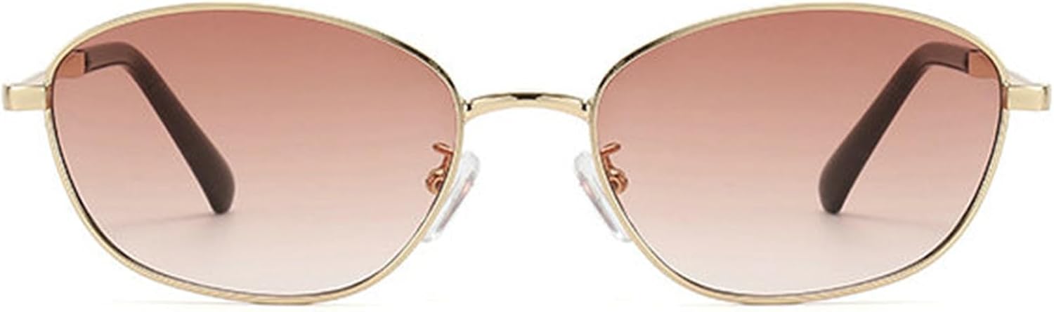 

Солнцезащитные очки Helena Fashion Oval для женщин, в стиле 90-х, дизайнерские, с металлической оправой, классические винтажные круглые, с защитой от УФ-излучения UV400, C3