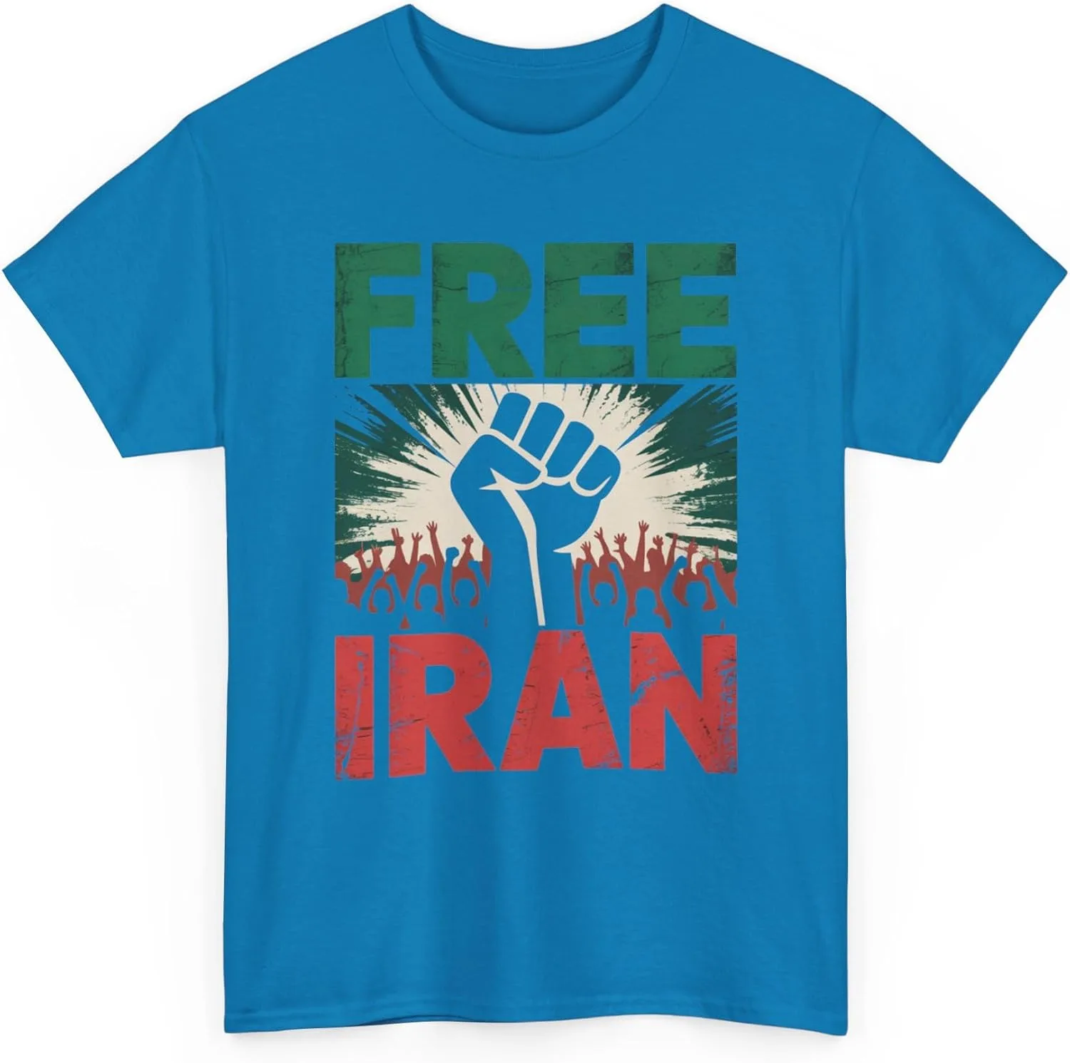 Футболка Freedom, футболка с принтом Persian Solidarity, унисекс, плотный хлопок GENERIC, Sapphire