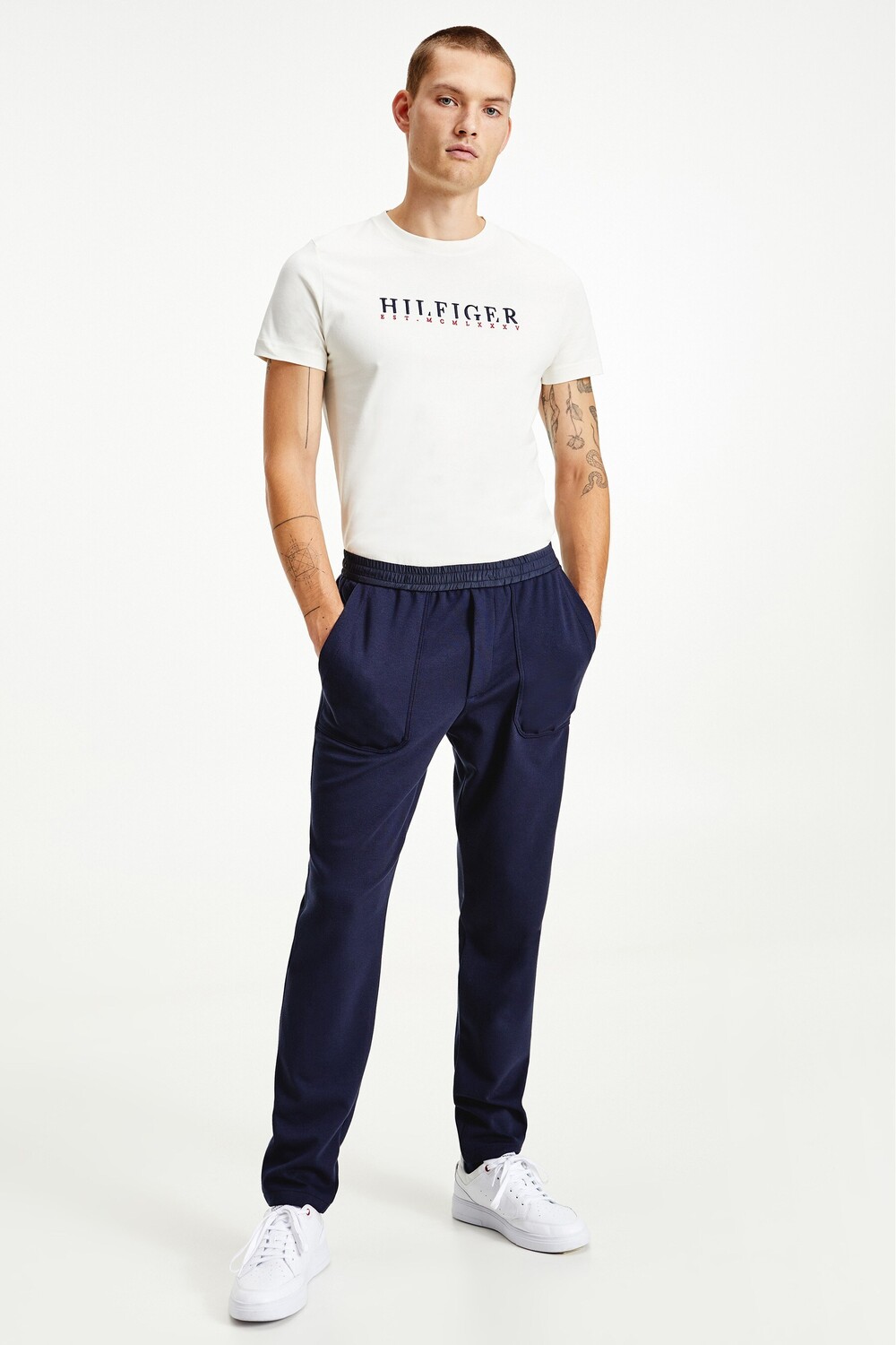 

Синие брюки из джерси Bleecker Tommy Hilfiger, синий
