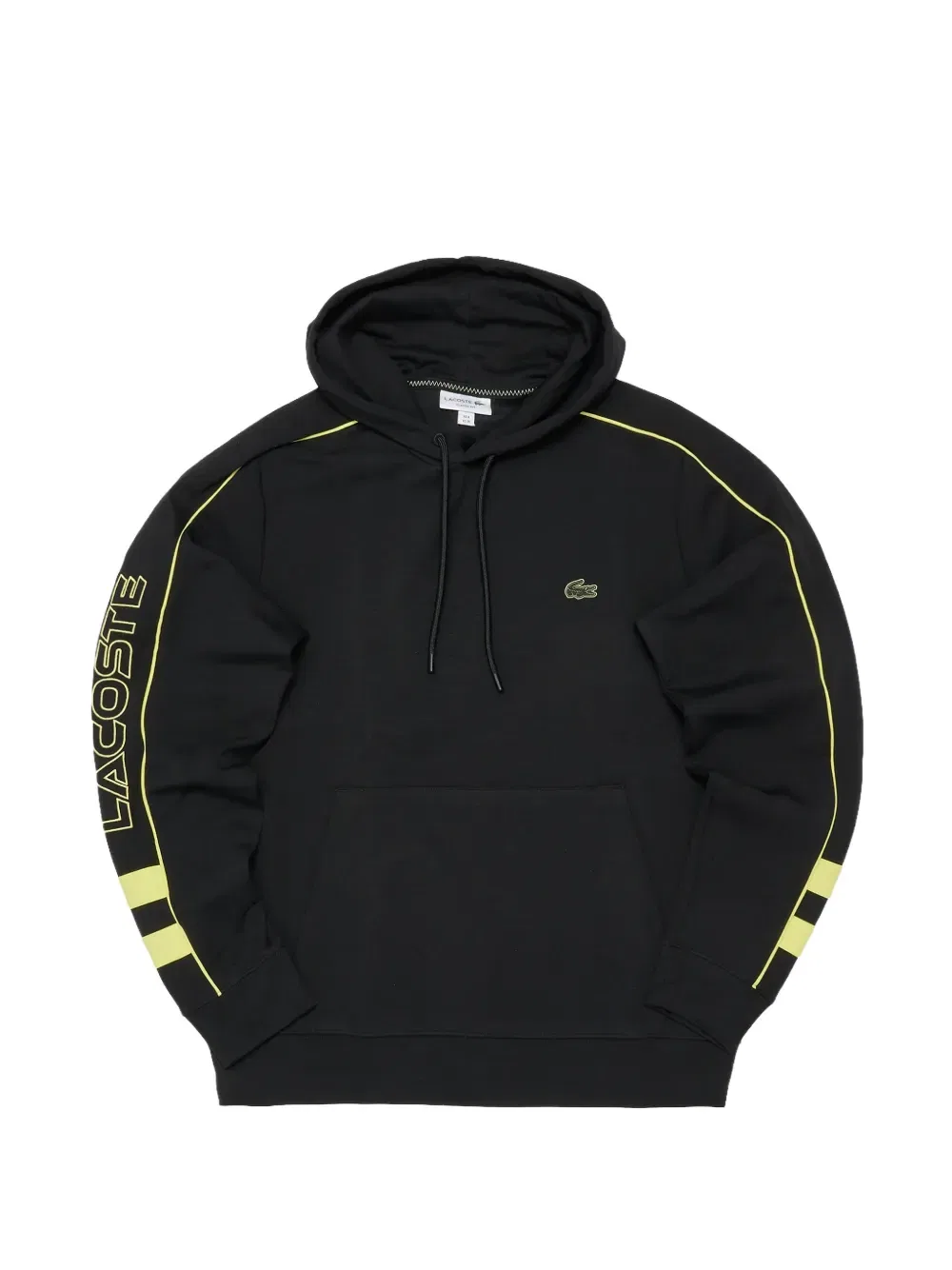 Худи с нашивкой логотипа Lacoste, черный