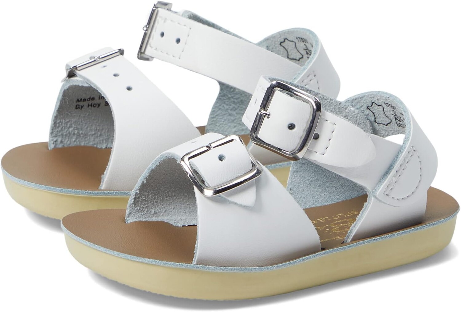 Сандалии на плоской подошве Surfer Hook & Loop Salt Water Sandal by Hoy Shoes, белый
