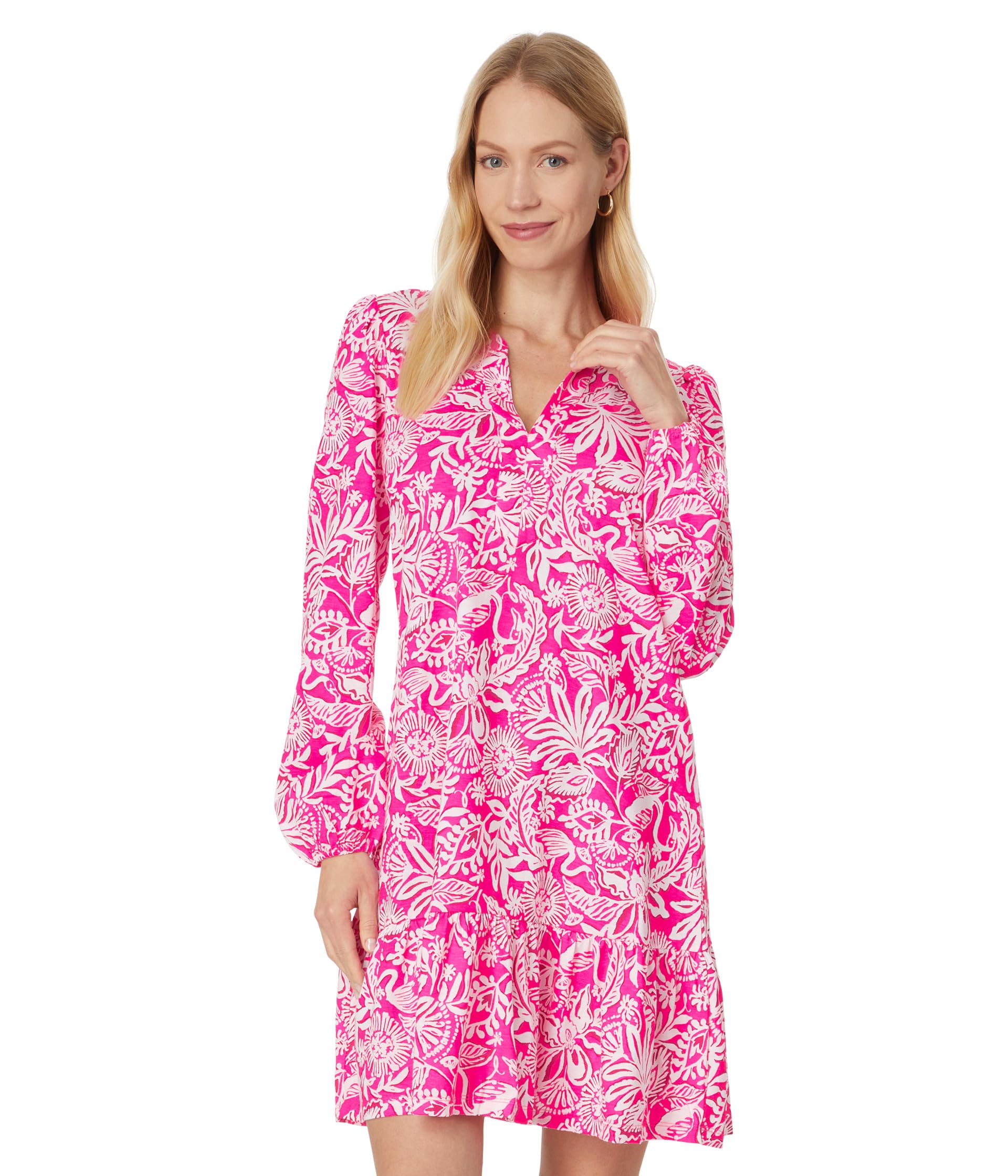 

Платье Lilly Pulitzer Alyssa Long, цвет Passion Fruit Pink Absolutely Flamazing