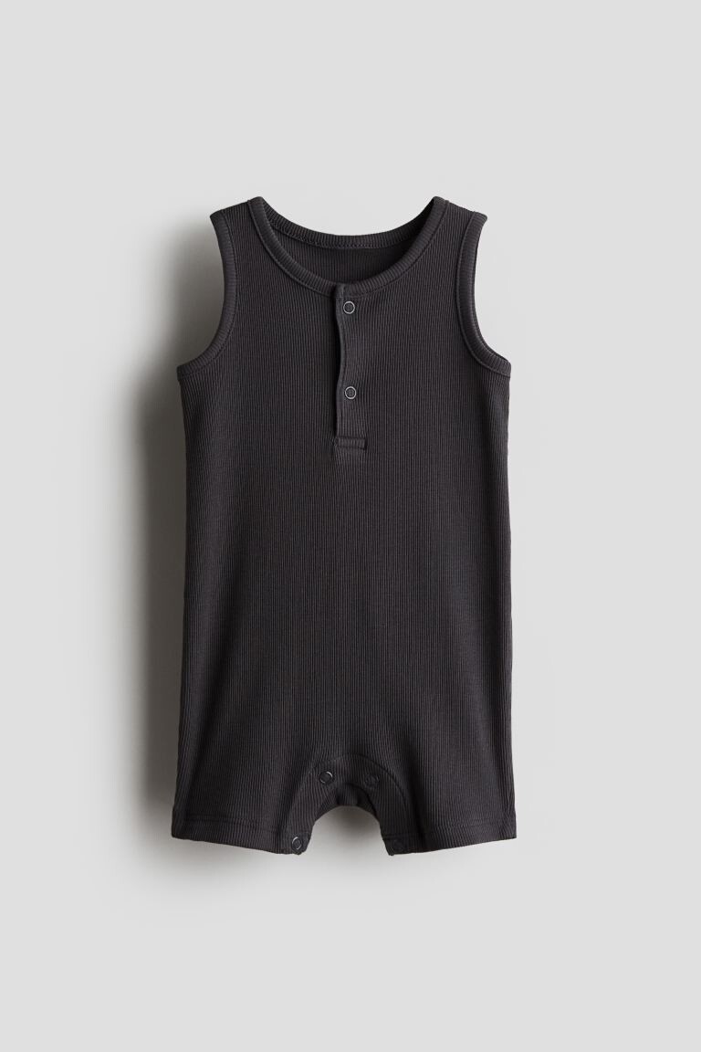 

Комбинезон из хлопка в рубчик H&M, серый