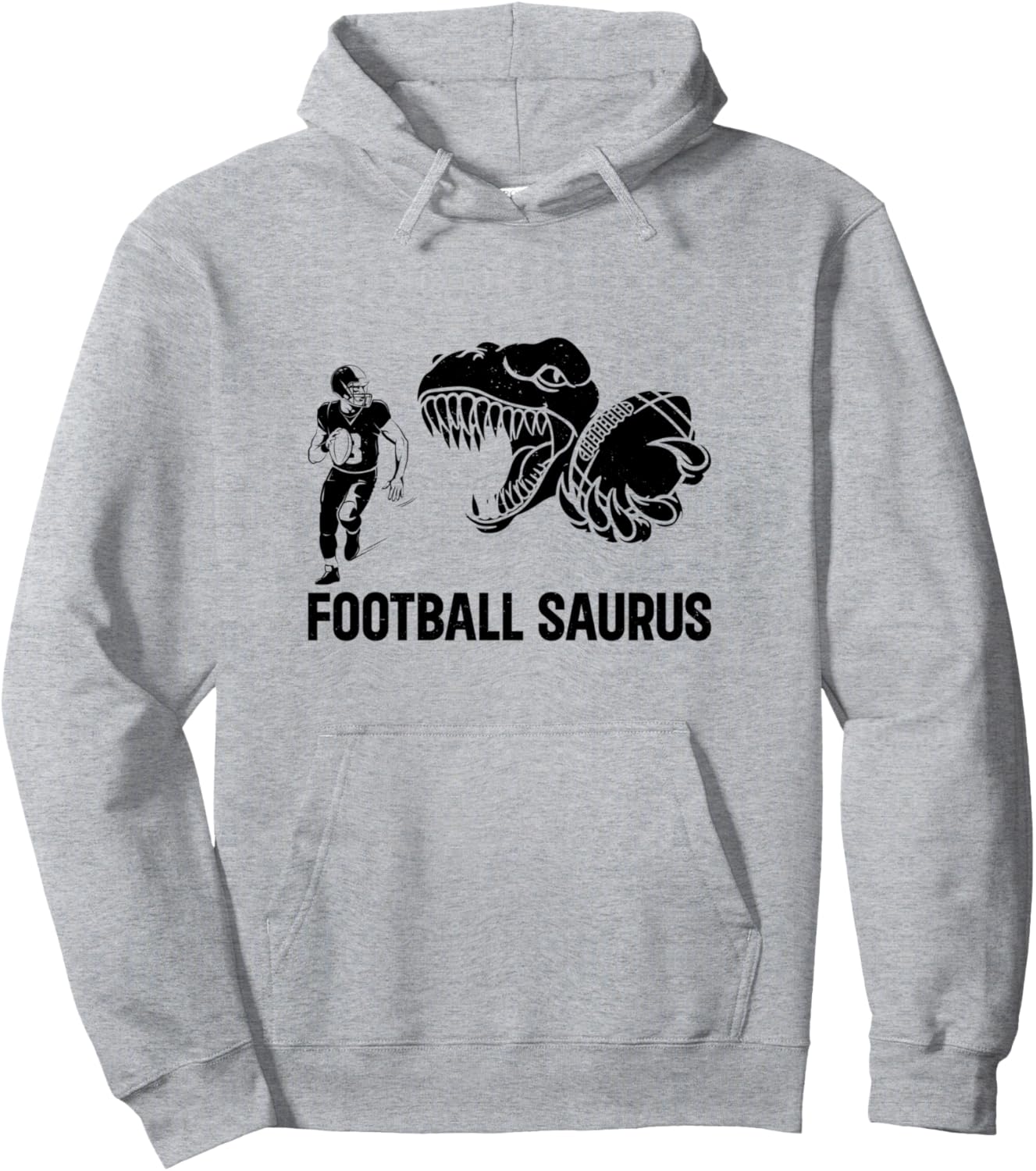 

Американский футбол Динозавр Футбол Саурус Толстовка Funny American Football Dinosaur, серый