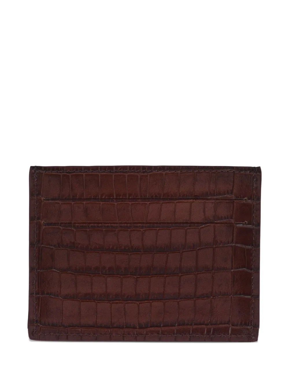 

Кошелек из кожи с эффектом крокодила Longchamp, красный