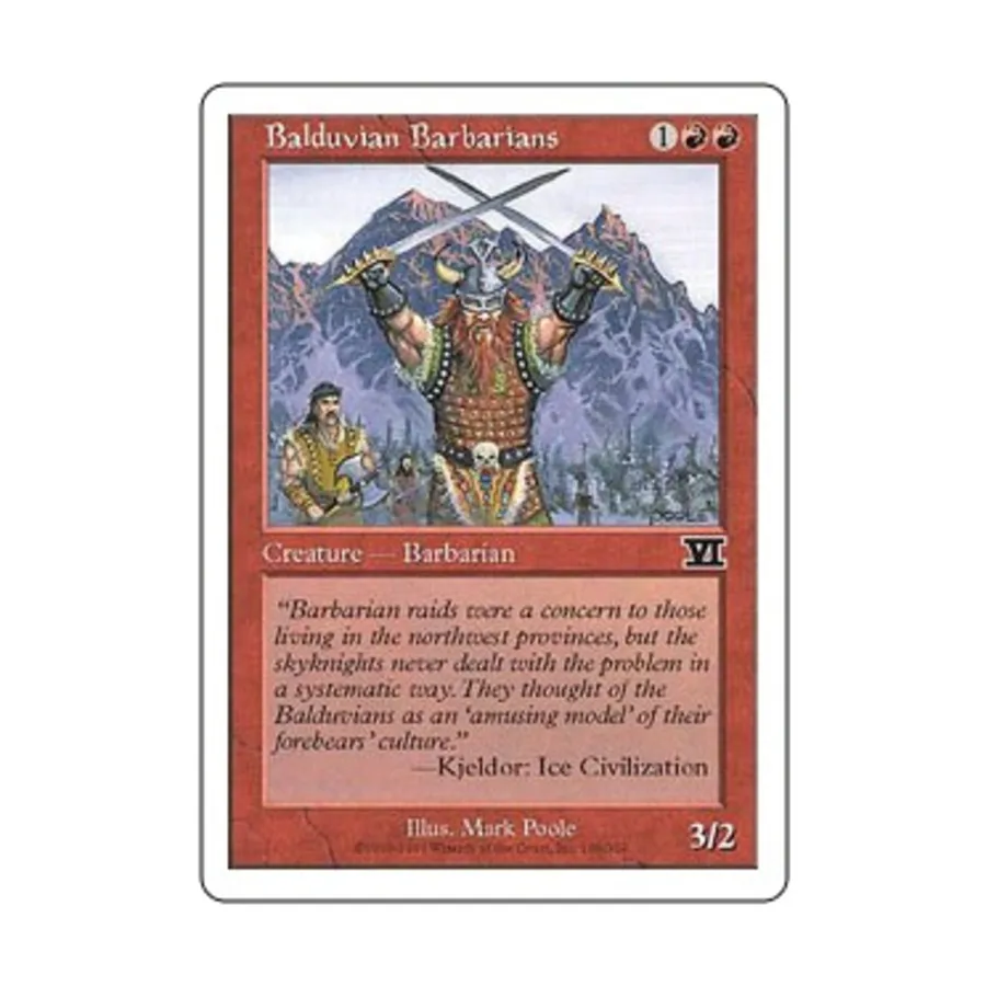 

CCG Балдувийские варвары (К), MTG - 6th Edition (Classic)