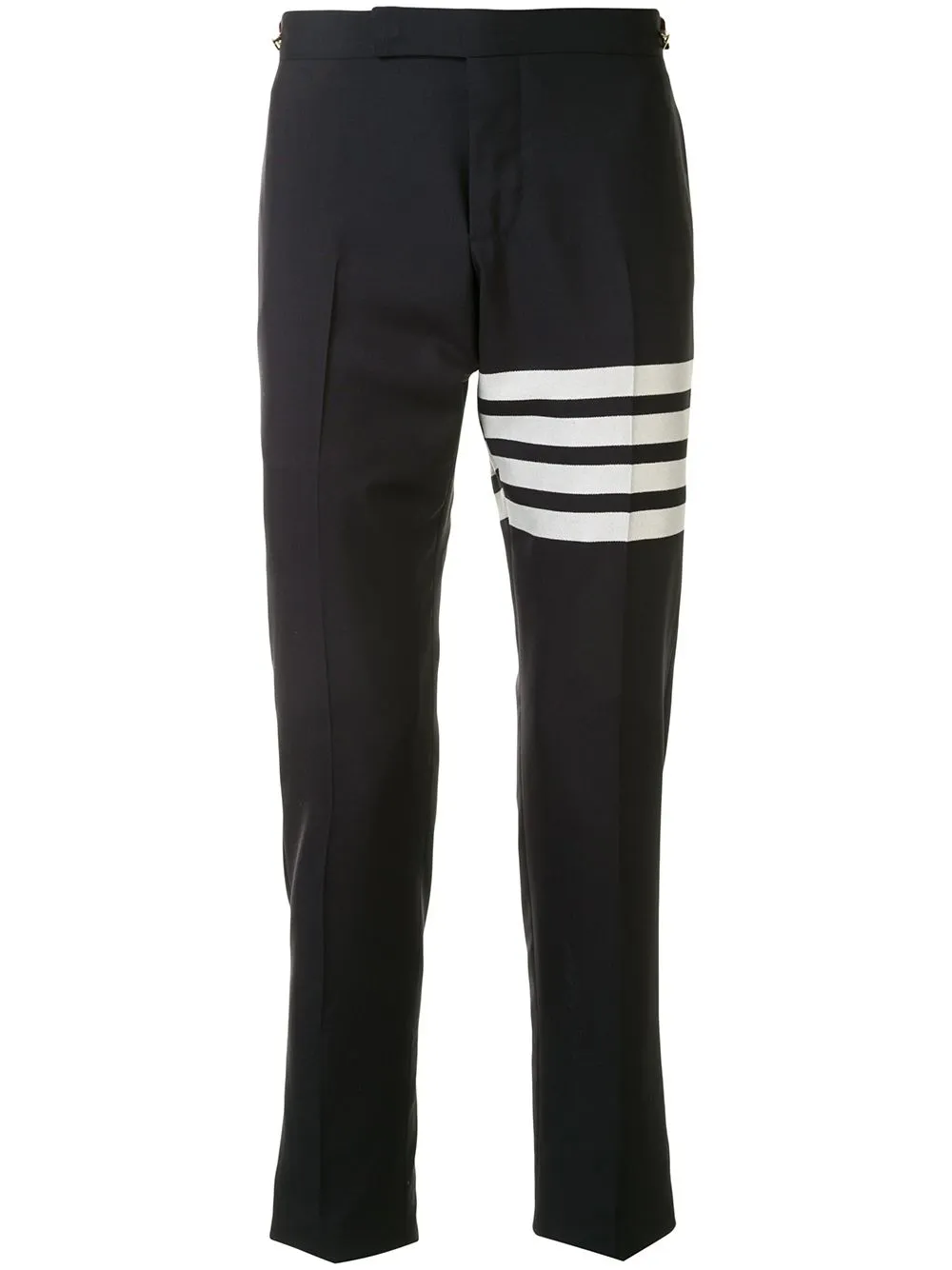 

Брюки с заниженной талией и полосками 4-Bar THOM BROWNE, синий