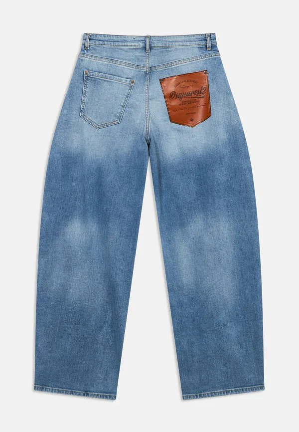 Джинсы свободного кроя amelia с карманами Dsquared2, Blue Denim — фото 2