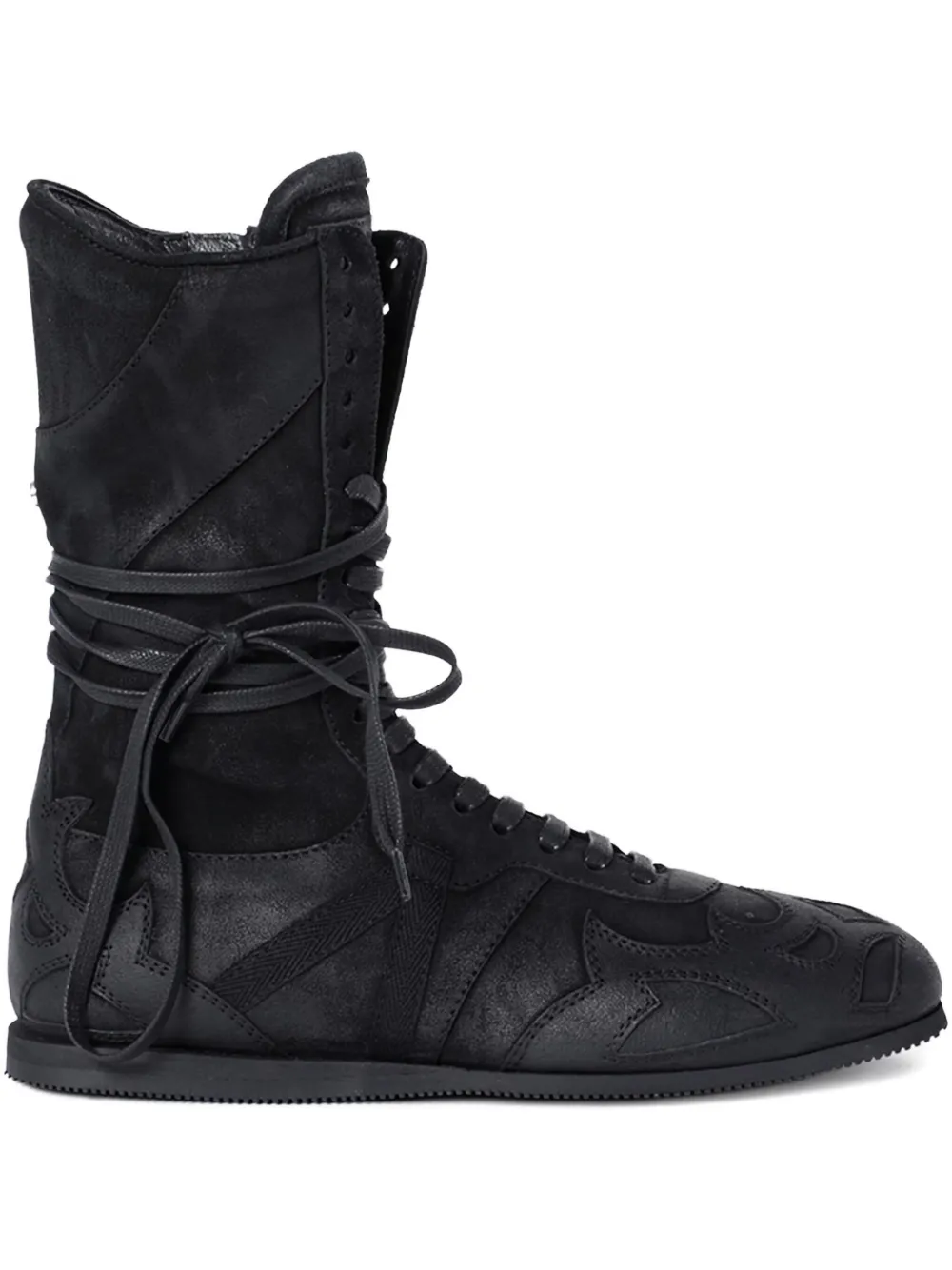 Высокие кеды Palne на шнуровке Ann Demeulemeester, черный
