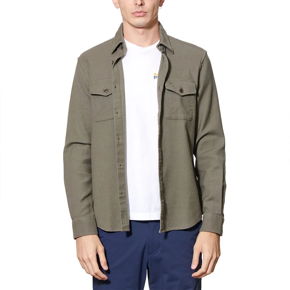 

Рубашка Original Penguin Cloth Loopback Overshirt, зеленый