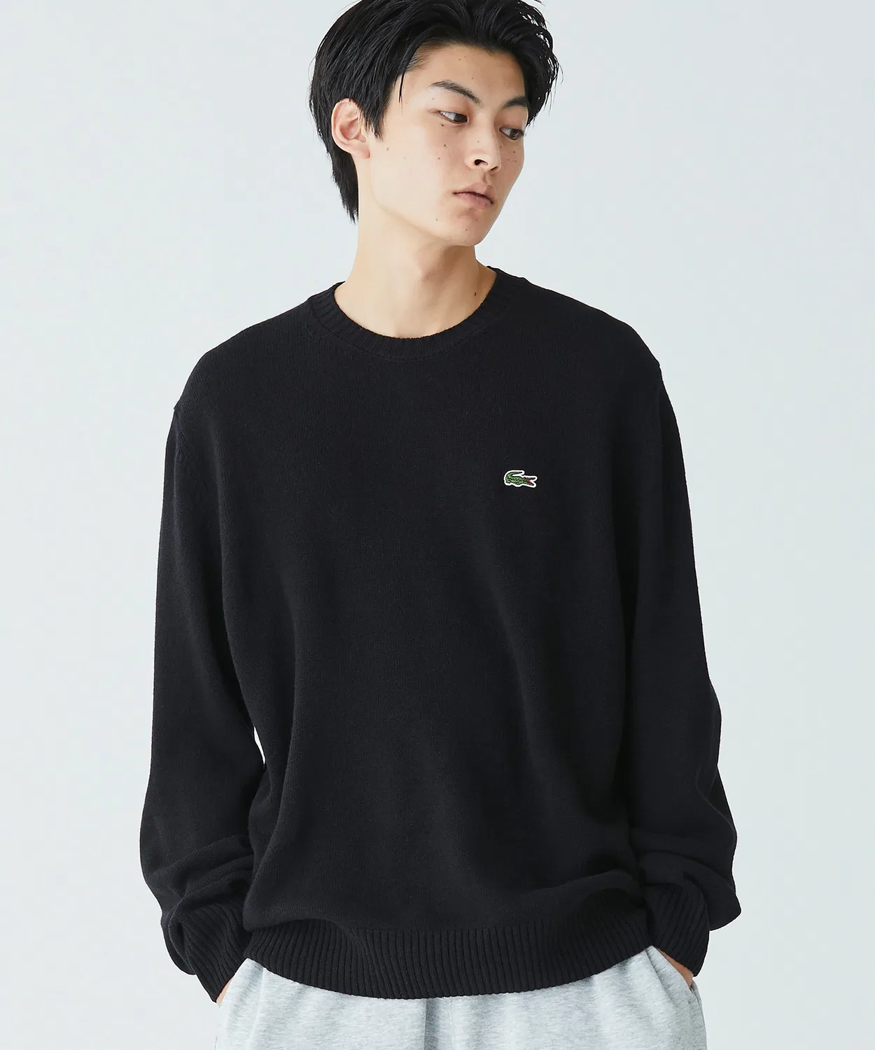 Свитер Essential Wool Knit Sweater, черный — фото 2