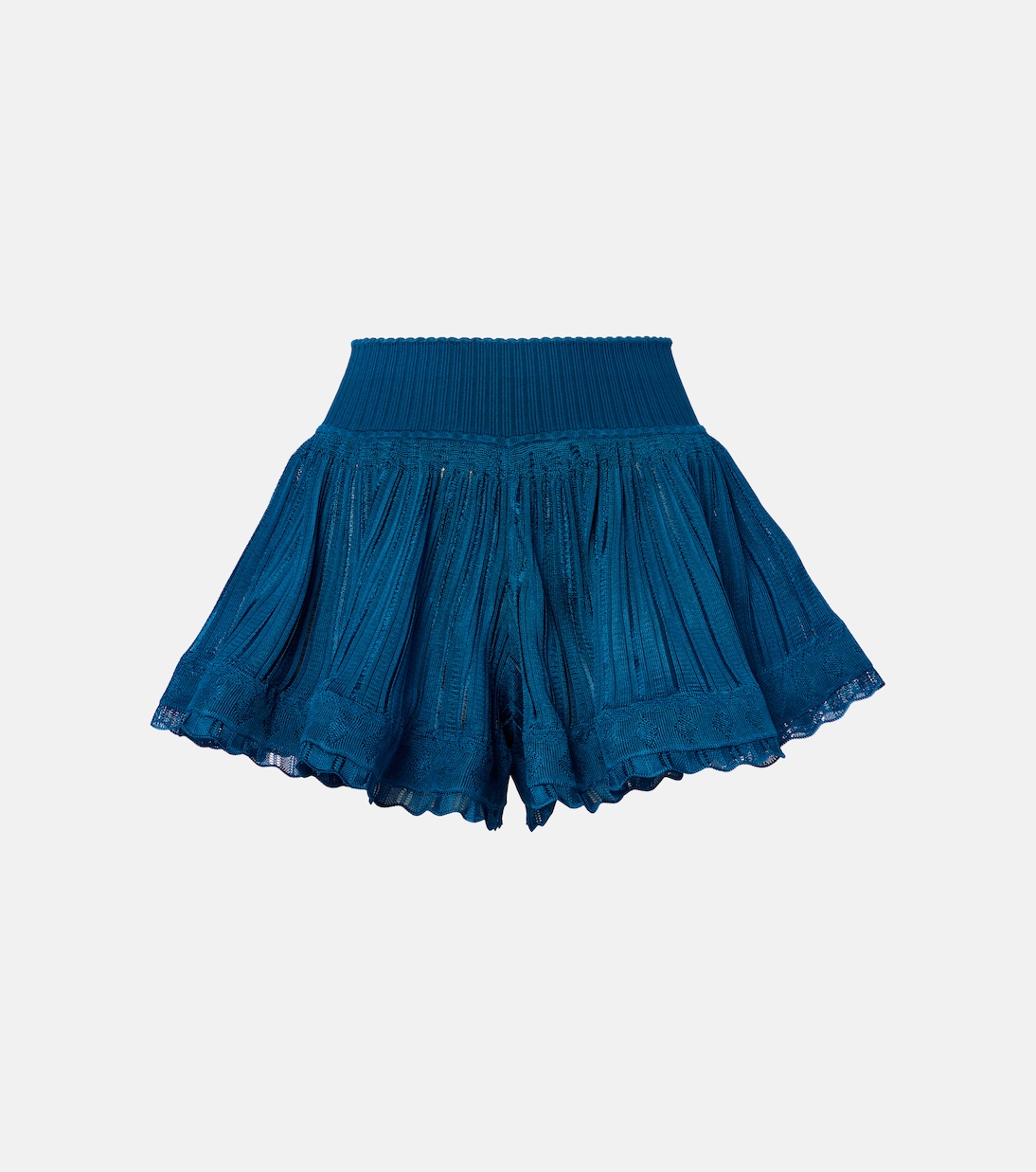 

Юбка-шорты в рубчик Alaïa, Bleu Canard