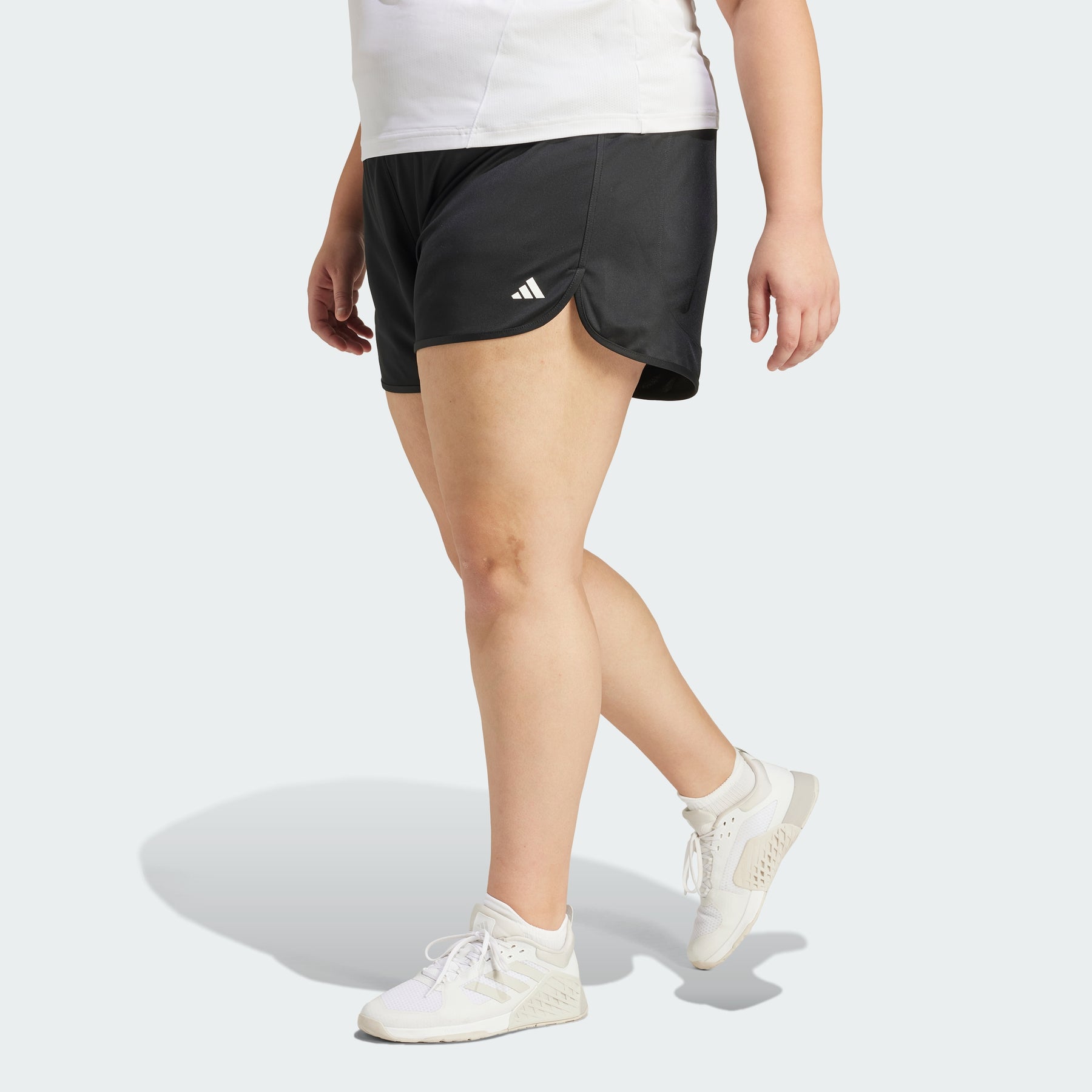 

Трикотажные шорты Pacer Essentials с высокой посадкой (большие размеры) Adidas, black