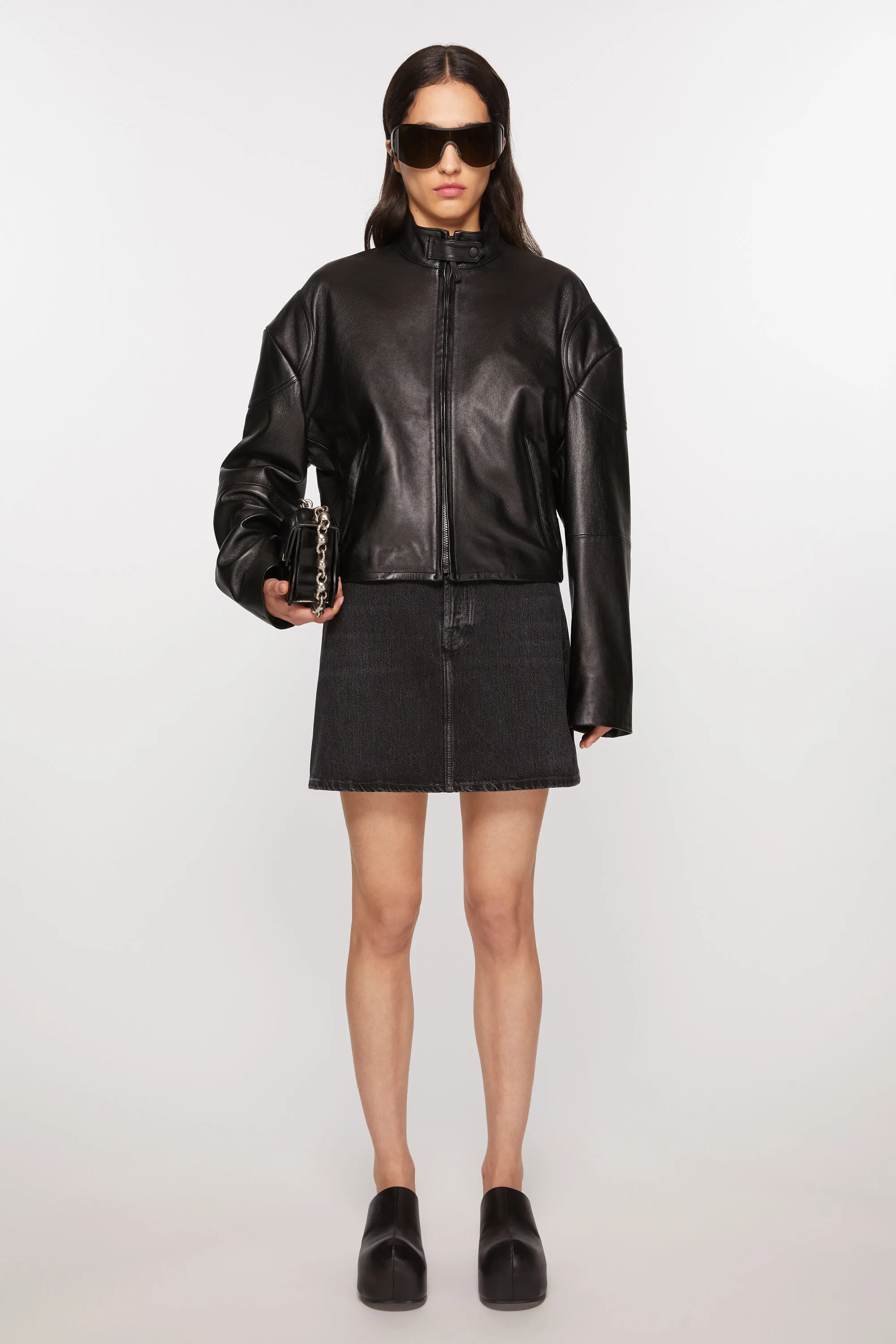 

Джинсовая юбка Acne Studios, черный
